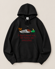Funny Duck Quote Graphic Hoodie – Unisex White Pullover Sweatshirt