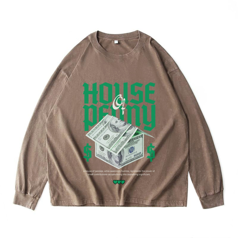 240g Vintage Crew Neck Long Sleeve