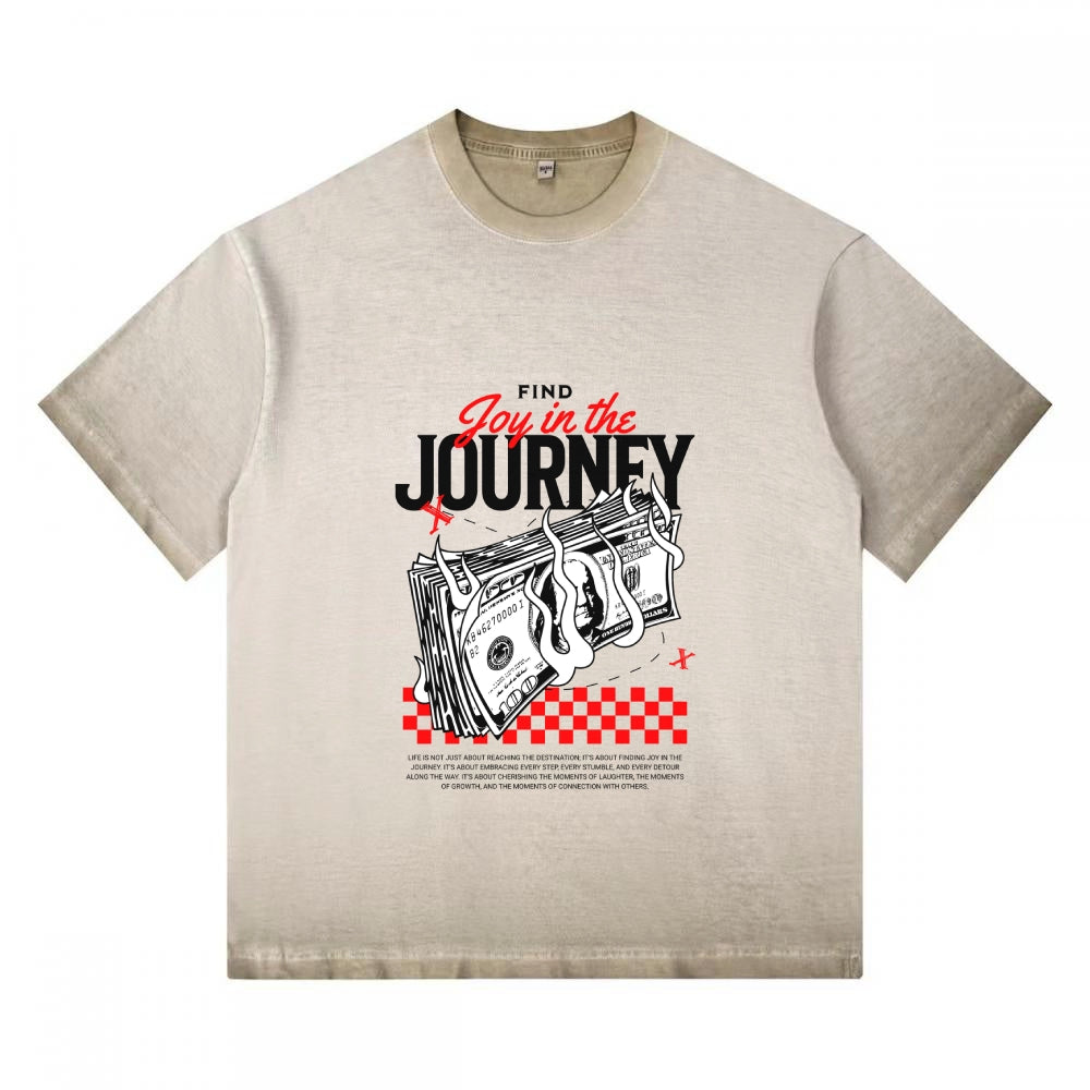 240g Double Gradient Washed T-Shirt
