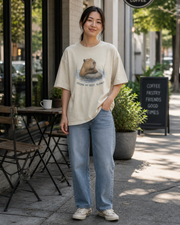 Doing My Best Slowly Capybara Graphic T-Shirt – Cute Relaxed Animal Tee
