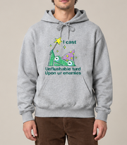 Funny Duck Graphic Hoodie – Unisex White Oversized Pullover