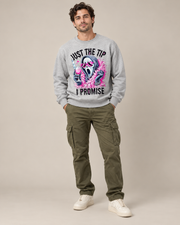 Just The Tip I Promise Scream Ghost Face Halloween Sweatshirt