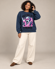 Just The Tip I Promise Scream Ghost Face Halloween Sweatshirt