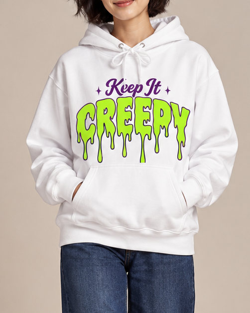 Keep It Creepy Spooky Goth Halloween Hoodie