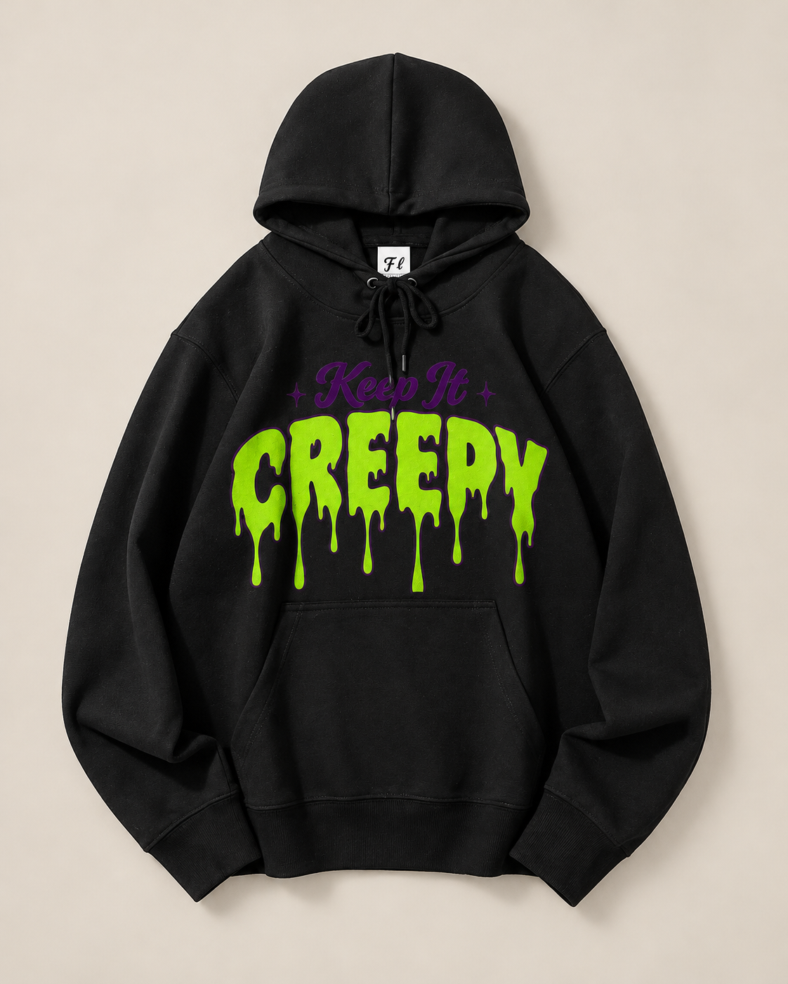 Keep It Creepy Spooky Goth Halloween Hoodie