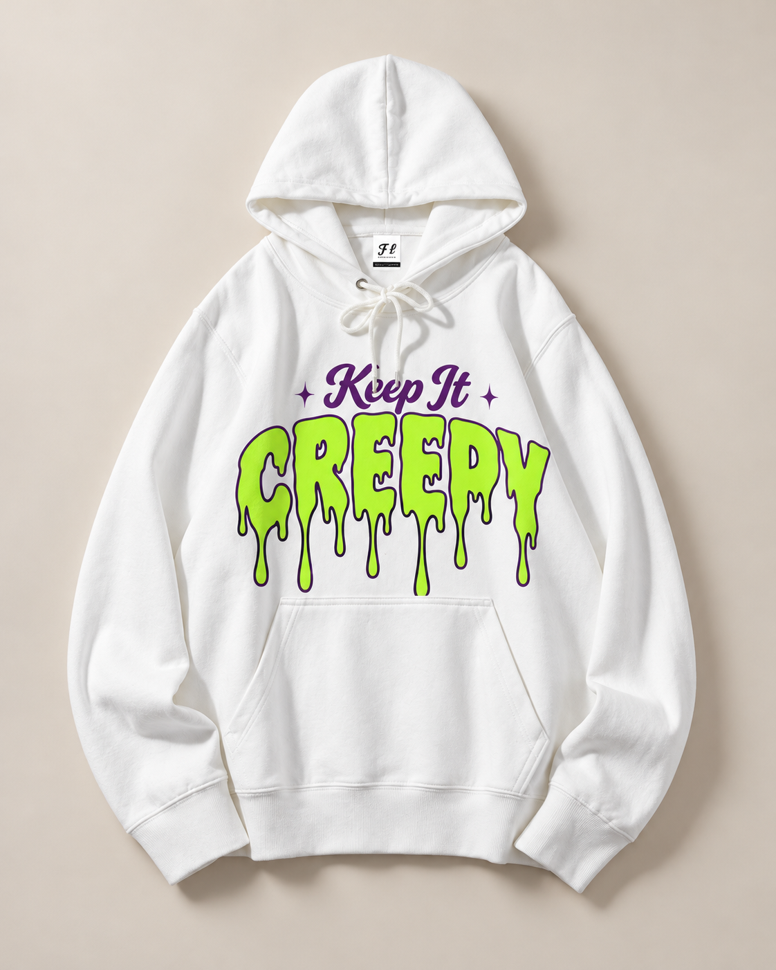 Keep It Creepy Spooky Goth Halloween Hoodie