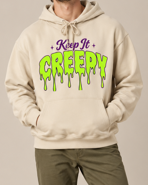 Keep It Creepy Spooky Goth Halloween Hoodie