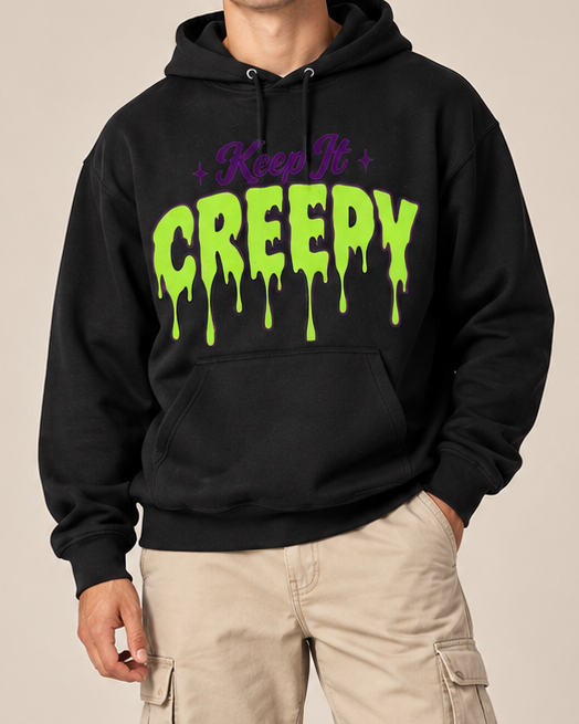Keep It Creepy Spooky Goth Halloween Hoodie