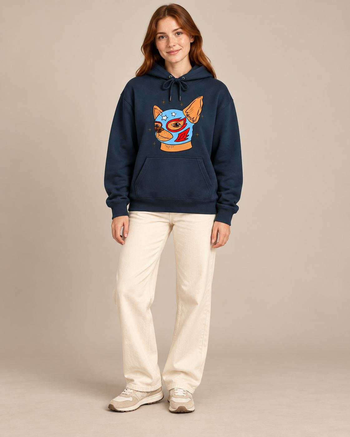 Cute Monster Halloween Graphic Hoodie, Cartoon Spooky Creature Pullover Hooded Sweatshirt, Unisex Fall Streetwear