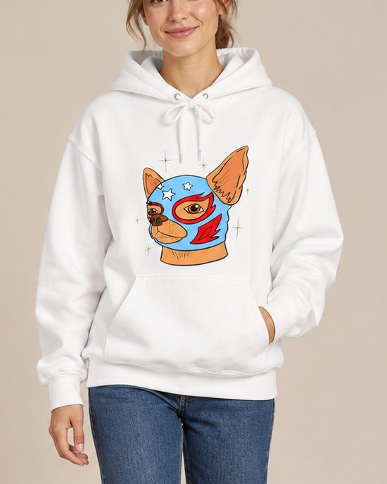 Cute Monster Halloween Graphic Hoodie, Cartoon Spooky Creature Pullover Hooded Sweatshirt, Unisex Fall Streetwear