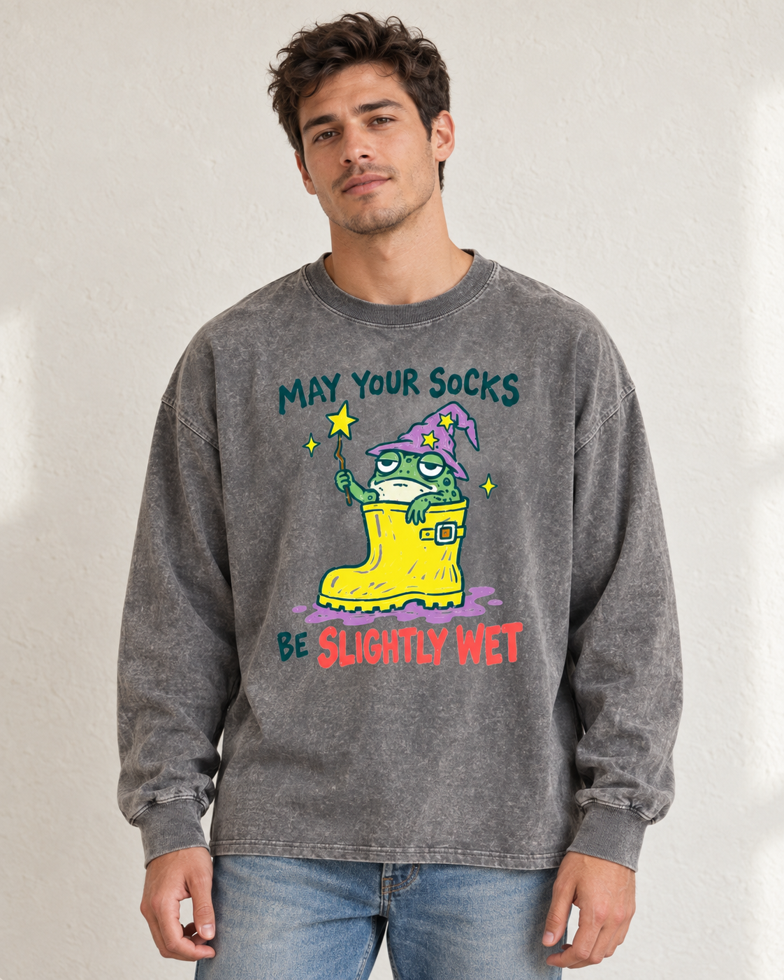 May Your Socks Be Slightly Wet Graphic Pullover Sweatshirt