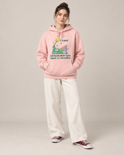 Funny Duck Graphic Hoodie – Unisex White Oversized Pullover