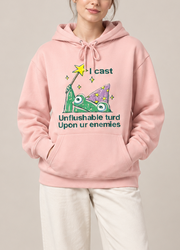 Funny Duck Graphic Hoodie – Unisex White Oversized Pullover