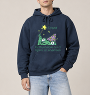Funny Duck Graphic Hoodie – Unisex White Oversized Pullover