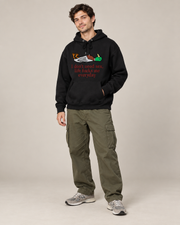 Funny Duck Quote Graphic Hoodie – Unisex White Pullover Sweatshirt