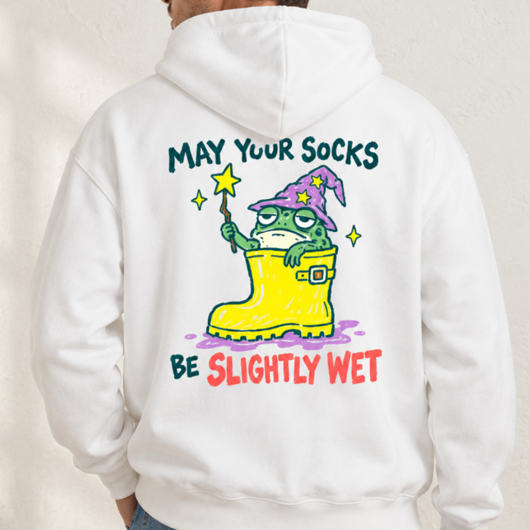 Cute Wizard Frog Graphic Hoodie