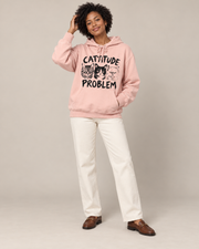 Catitude Problem Cat Goth Halloween Hoodie