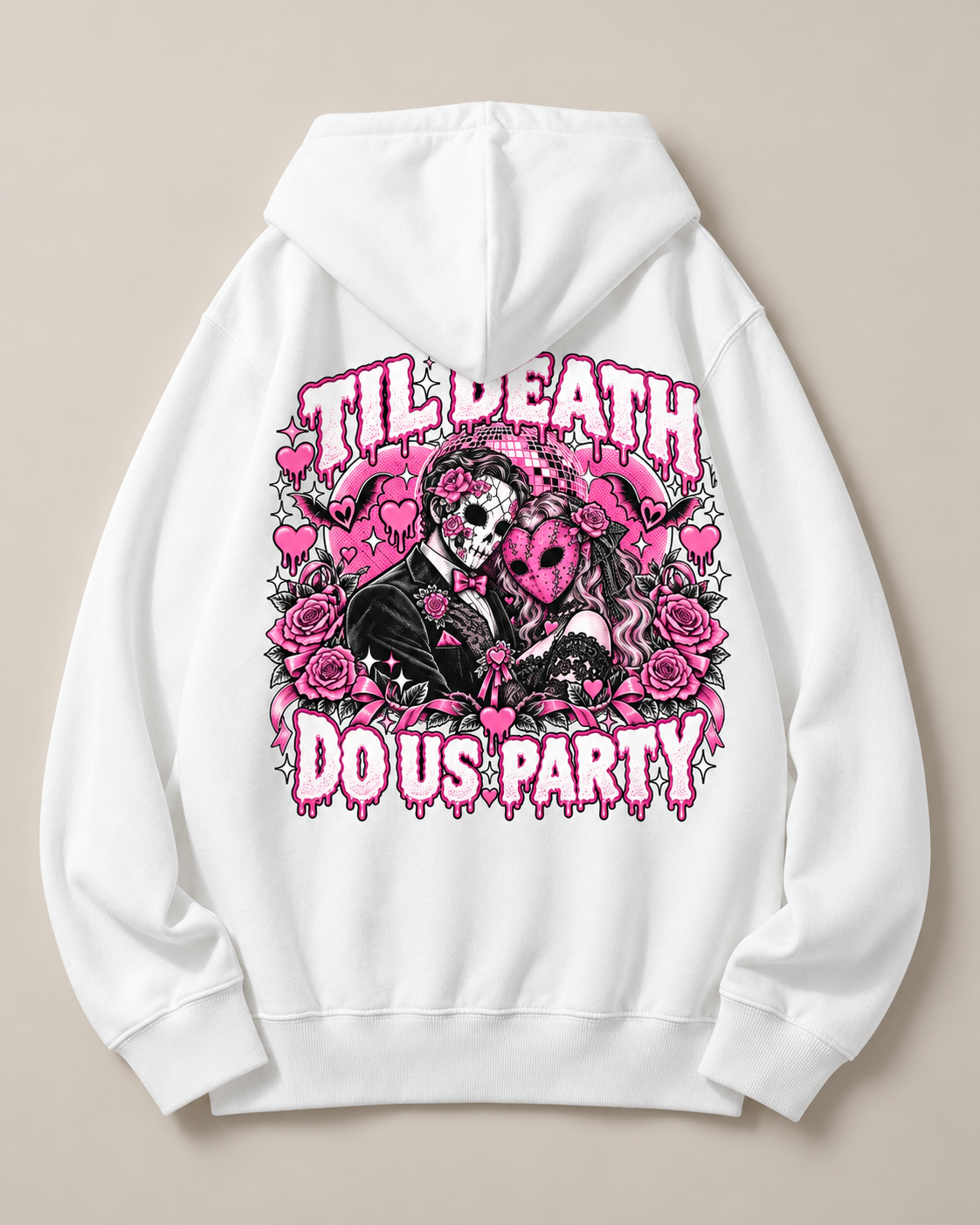 Til Death Do Us Party Skeleton Halloween Hoodie