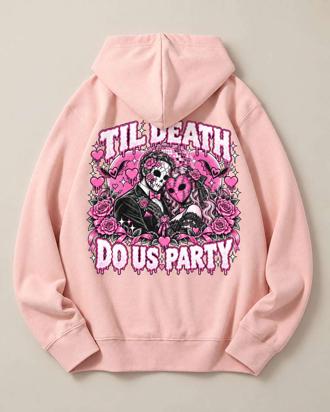 Til Death Do Us Party Skeleton Halloween Hoodie