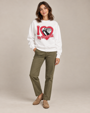 I Love My Boyfriend Michael Myers Crewneck Sweatshirt, Horror Halloween Graphic Pullover