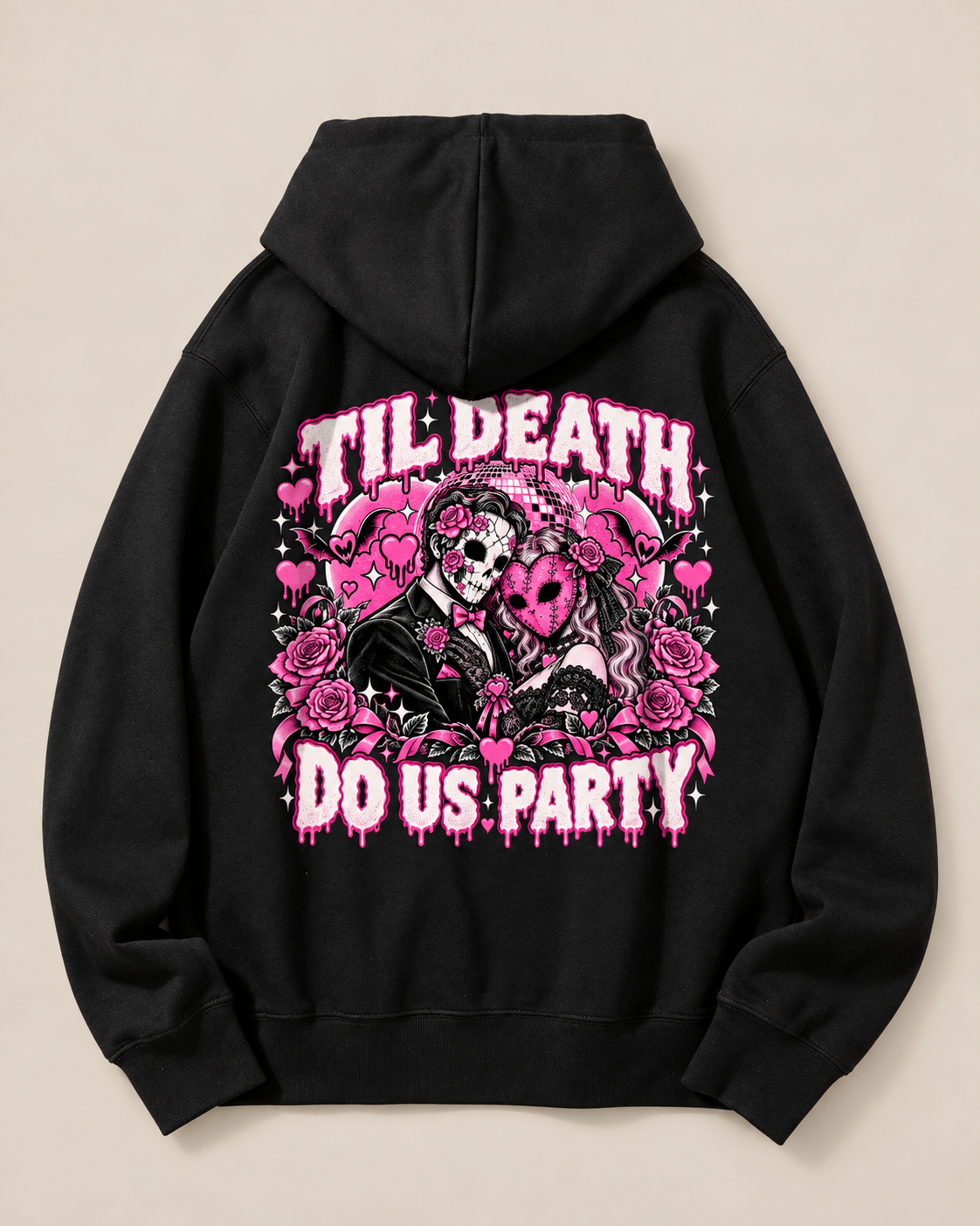Til Death Do Us Party Skeleton Halloween Hoodie