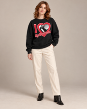 I Love My Boyfriend Michael Myers Crewneck Sweatshirt, Horror Halloween Graphic Pullover