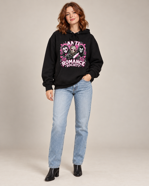 Anti Romance Society Horror Movie Halloween Hoodie
