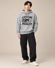 Catitude Problem Cat Goth Halloween Hoodie