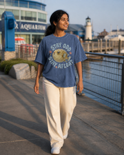 Stay Odd Stay Afloat Pufferfish Graphic T-Shirt – Cute Ocean Lover Tee